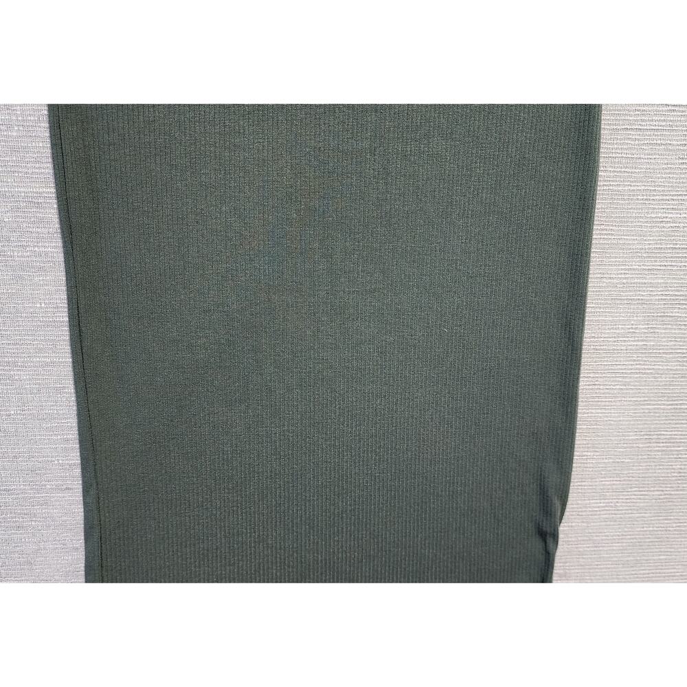 Blue Rain Francesca’s Ribbed Midi Dress Sleeveless Stretch Green Size L - Picture 4 of 16